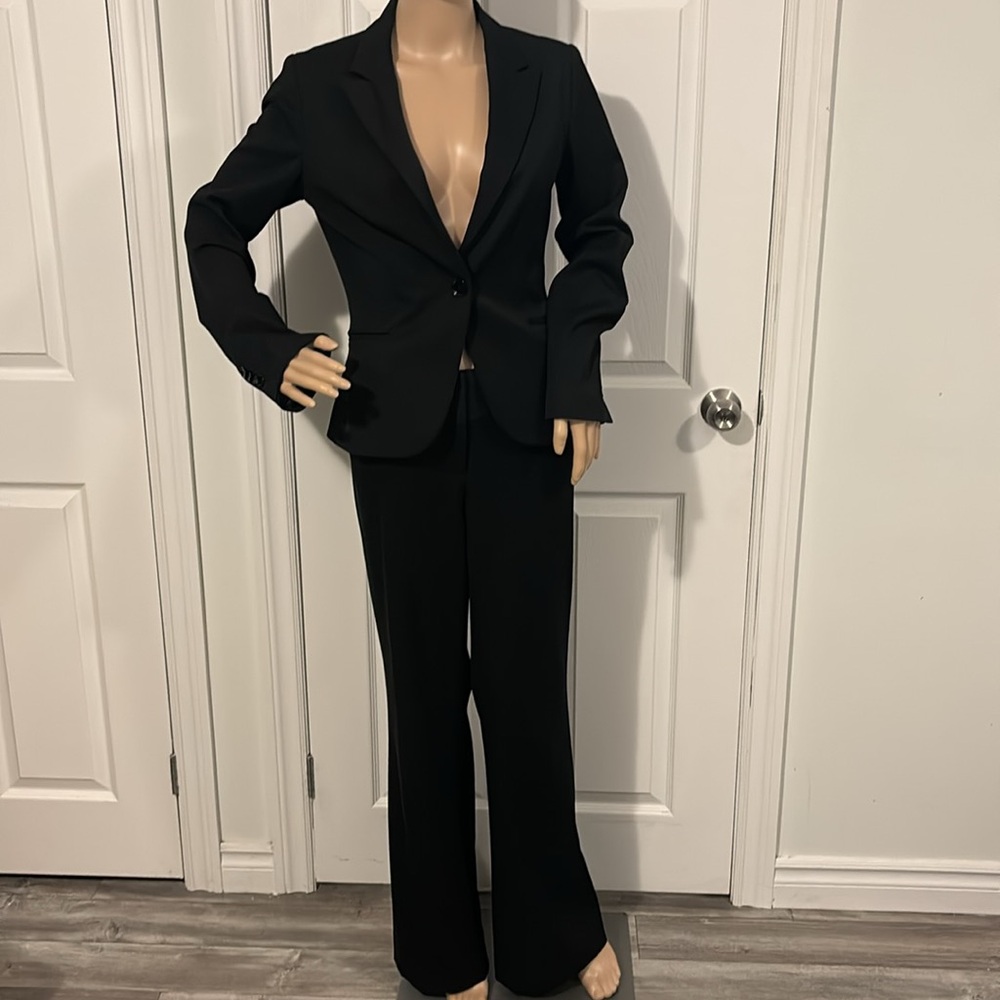 EXPRESS SUIT WIDE LEG PANTS FITTED JACKET SIZE 6R